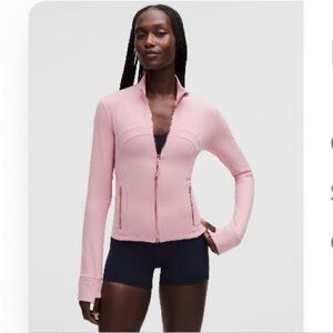 lululemon athletica Light Pink define Cropped Jacket Rose Gold Pink Haze 8